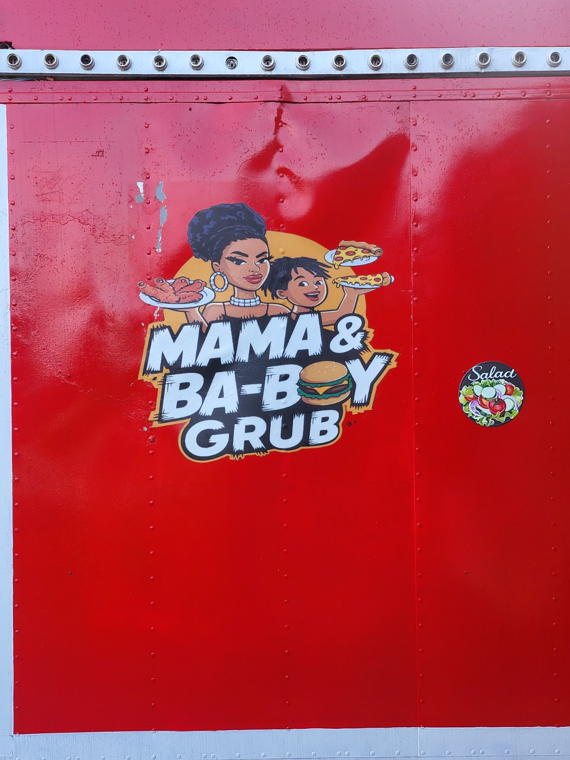 Mama and Ba-Boy Grub custom trailer graphics